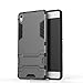Cocomii Iron Man Armor Sony Xperia XA Case, Slim Thin Matte Vertical & Horizontal Kickstand Reinforced Drop Protection Fashion Phone Case Bumper Cover Compatible with Sony Xperia XA (Gray)