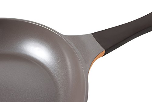 Wok (Chef's Pan) with Glass Lid - 12-inch Ceramic Nonstick in Orange Brown by Neoflam - Thumbnail 3