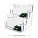 Heqishun 2 Pack Transparent 4-Tier Business Card Holder Acrylic Card Display Desk Stand Holder