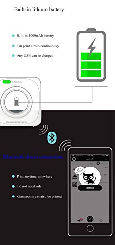 image for PAPERANG P1 Printer Portable Bluetooth 4.0 Printer Photo Printer Phone
