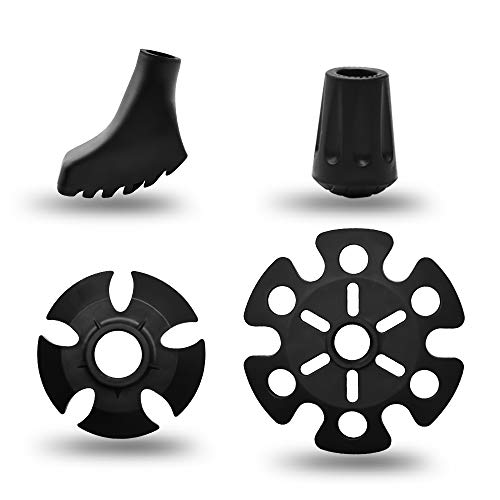 Ylife 4 Pcs Hiking Pole Replacement Tips Trekking Pole Tip Walking Stick Head Protect Equipment Accessory - Thumbnail 5