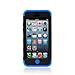iPhone 5C Case, iSee Case (TM) Premium TUFF Hybrid Dual Layer Case for iPhone 5C (5C- Tuff Black on Blue)