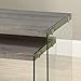 Monarch Specialties ,Nesting Table, Tempered Glass, Dark Taupe