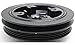 Harmonic Balancer for Toyota 4Runner 88-95 Single Serpentine Belt/V-Belt Type 6-1/4 in. Dia. 2-1/2 in. Width