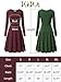 KIRA Swing Dress, Women's Long Sleeve Casual Swing Dress 17033-8 Medium Army Green