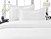 Solid White 300 Thread Count King/California King Size 3PC Duvet Cover Set 100 % Cotton with button enclosure