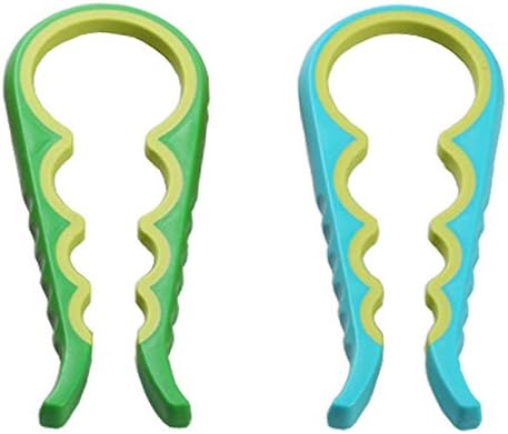 Set of 2 Premium Jar Opener, 4-in-1 Bottle Jar Opener for Seniors, Bottle Opener Fits Most Jars and Can all Sizes, Produces the Strongest Jar Opener Grip