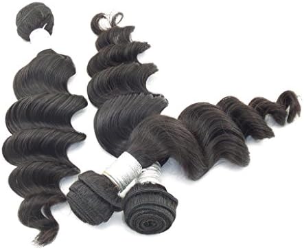 Vedar Beauty Women'S 6A Grade 100% Human Weaving Loose Wave Peruvian Virgin Hair Natural Color 24"