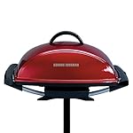 George Foreman GFO201R Indoor/Outdoor Electric Grill, Red