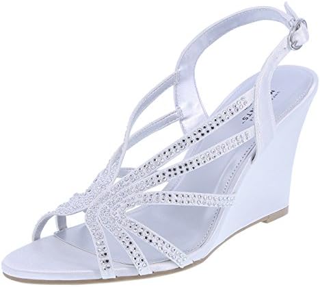 Unforgettable Moments Women's White Women's Harmony Stone Wedge 5.5 Regular