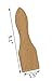 BICB Wooden Raclette Spatula for Non-stick Pans | Baking Utensils Set | Kitchen Tools & Gadgets - Great Bakeware for Cooking and Decorating (Set of 10)