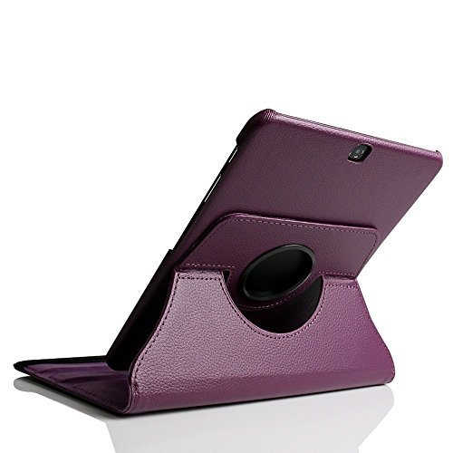 Case for Galaxy Tab A 10.1,elecfan 360 Degrees Rotating Stand Case,Folio Book Cover Designed,Slim & Light,Perfect Fit,Protective Cover for Samsung Galaxy Tab A 10.1 SM-T580/585 (Tab A 10.1,Purple)