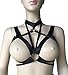 BODY CAGE Women's Goth Harness Bralette Hollow Out Clubwear Adjustable