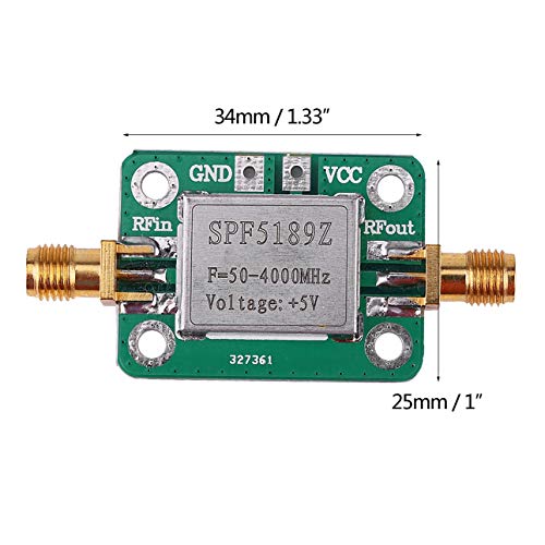 Liobaba LNA 50-4000 MHz RF Low Noise Amplifier Signal Receiver SPF5189 NF = 0.6dB INM