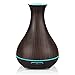 400ml Essential Oil Diffuser, New Design - Quieter, Longer Mist Output Time 6-12 Hours Ultrasonic Aroma Diffuser with Waterless Auto-Off for Home&Office