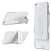 iPhone 6 Plus Case (5.5 inch), ULAK iPhone 6 Plus 5.5 inch Holster Case SUPER SLIM Hybrid Impact Rubber Combo Kickstand Cover Case for iPhone 6 Plus (5.5) With Locking Belt Swivel Clip(White)