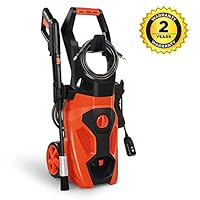 Cozylifeunion Electric Pressure Washer, 2100 PSI 1.8 GPM Car Power High Pressure Cleaner Machine with Spray Gun, Spray Brush, Adjustable Nozzles and 26ft High Pressure Hose