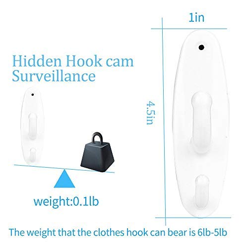 Mini Spy Hidden Camera Coat Hook Camera Motion Detection Clothes Hook