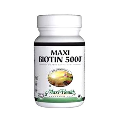 UPC 753406314065, Maxi Health Kosher Vitamins Maxi Biotin - Hair &amp; Skin Formula 5000, 60 Count - Kosher