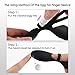 Personal Wireless Finger Sleeve Hand held Electric Massager, USB Rechargeable Waterproof Portable 10 Powerful Modes Massage for Muscles Back Neck Foot Shoulder -Black