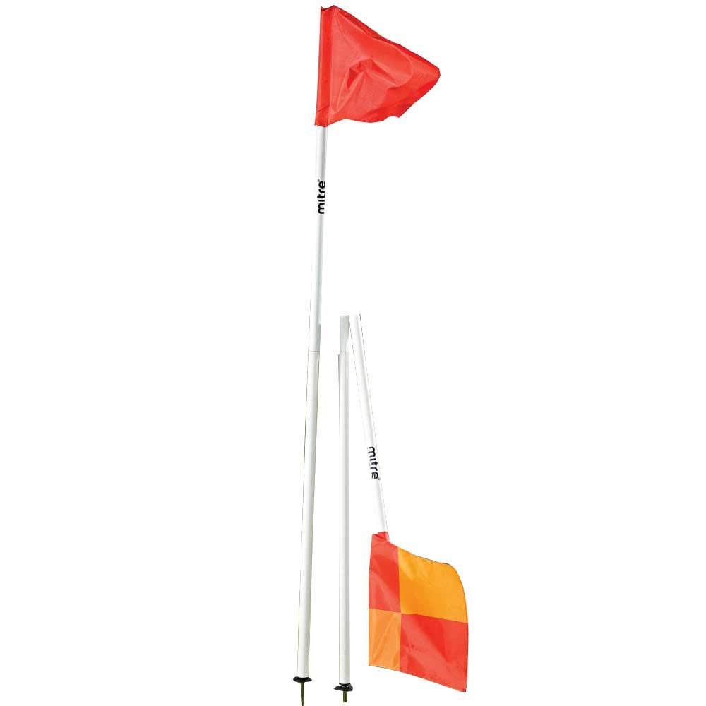 Mitre Foldable Football Corner Flags | Set of 4 | Training Equipment Flags