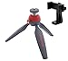 Manfrotto MTPIXI-RD PIXI Mini Tripod (Red) Bundled with ZAYKiR Universal Smartphone Tripod Adapter
