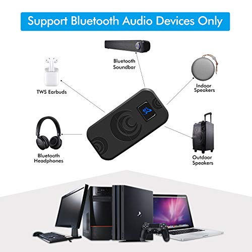 5 Bluetooth+Transmitter+Headphones+Microphone+PlayStation+4