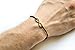 Infinity bracelet for men, black cord men's bracelet with a bronze infinity charm, groomsmen gift for him, endless, friendship bracelet