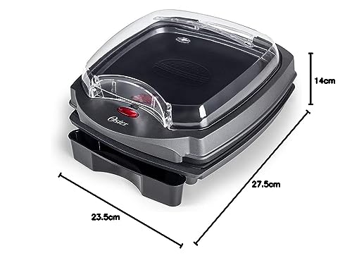 Grill Elétrico Oster Burguer 2 em 1 com Estufa, 110V, 1200W, OGRL500