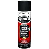Rust-Oleum 248656 Automotive Professional Rubberized Undercoating, 15 Oz, Can, Aerosolized Mist, Black