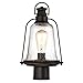 Westinghouse 6347000 Brynn One-Light Outdoor Post-Top Fixture, Oil Rubbed Bronze Finish with Highlights and Clear Seeded Glass