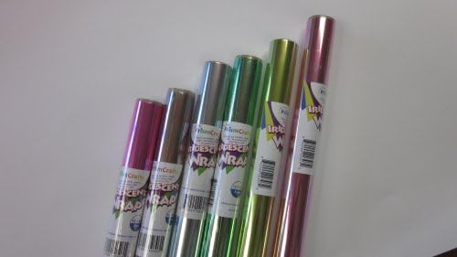 Iridescent Wrap - Assorted Colors - 6 Pack - Six Rolls of 30 X 5' by PrismCrafts