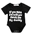 Mrs.Baker'Home 2 Styles Newborn Baby Lovely Sentence Print Short Sleeve Summer Romper Bodysuit (3-6 M, Black 2)
