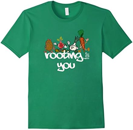 Mens Inspirational Positive Attitude Shirts. Rooting For You. XL Kelly Green