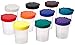 Sargent Art No-Spill Paint Cups with Lids, 7 oz, Assorted Colors (Pack of 10)