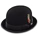 Belfry Deuce 100% Wool Felt Stingy Brim Men's Derby Bowler Hat in 2 Colors