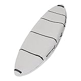 MSC® NEW DESIGN Heavy duty Grey/Black Two-tone Adjustable Canoe/Kayak Cover, Fits most sizes, Extra strap for snug fit, w/hand strap for easy move
