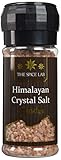The Spice Lab Himalayan Pink Salt - Coarse Gourmet Pure Crystal - Nutrient and Mineral Dense for Health - Kosher and Natural - 1 Lb Grinder