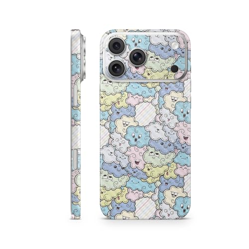 Carbon Fiber Phone Skin Compatible with Apple iPhone 17 Pro Max - Cloud Pals -…