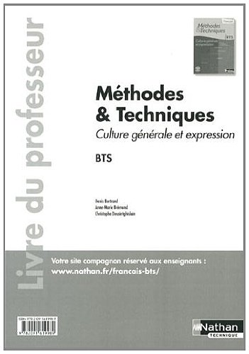 Français, méthodes & techniques