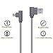 ANSEIP Right Angle Type C Cable 6ft 3 Pack 90 Degree USB C Cable Braided Fast Charge Cord & Data Sync for Samsung Galaxy S8/S8 Plus,Moto Z Z2,Nexus 6P/5X and More (Grey,6ft)