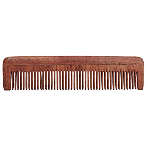 Pure Neem Wood Fine Tooth Comb | Natural Wood for Hair & Scalp Health | Eco-Friendly Plastic-Free Comb for Men & Women