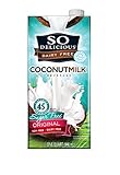 So Delicious Dairy-Free Organic Coconutmilk Beverage, Sugar-Free Original, 32 Ounce Plant-Based Vegan Dairy Alternative, Great in Smoothies Protein Shakes or Cereal