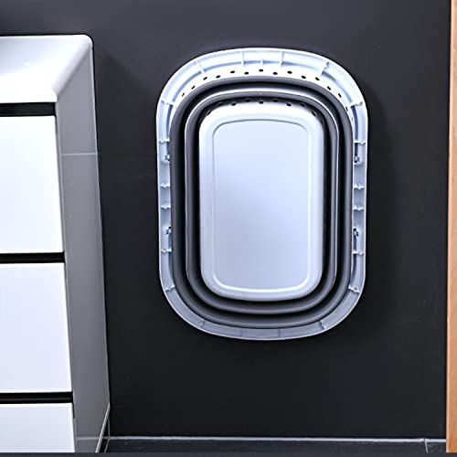 Haundry Collapsible Laundry Basket 42L Foldable Plastic Laundry