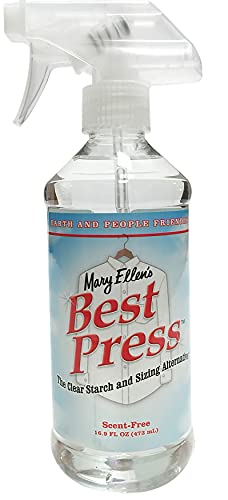 Mary Ellen's Best Press Clear Starch Alternative 16.9oz, Scent-Free, Model Number: 85806