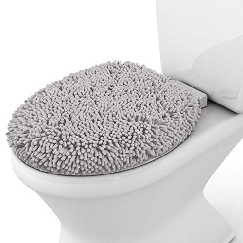 BYSURE Light Grey Bathroom Rug Set 3 Piece, Bath Rugs Toilet Rugs and Mats Sets, Extra Absorbent