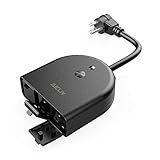 Outdoor Smart Plug, Aicliv Wi-Fi Smart Outlet with 3 Individual Grounded Sockets, Compatible with Alexa and Google Home IFTTT, Remote Control Timer, IP44 Weatherproof for Indoor and Outdoor Use