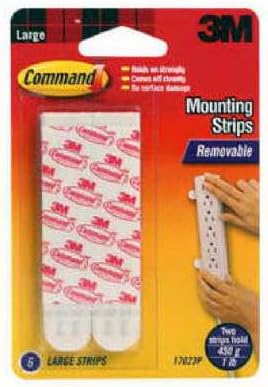 Command Large Adhesive Refill Strips 8 Pack - Damage Free Hanging, Holds 4.4kg