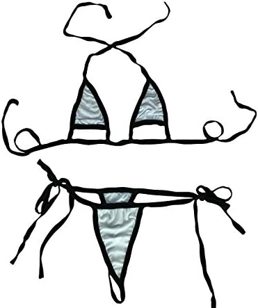 Honanda Women's Sexy Extreme Hollow Out Crotchless G String Bikini T Back Panties Lingerie