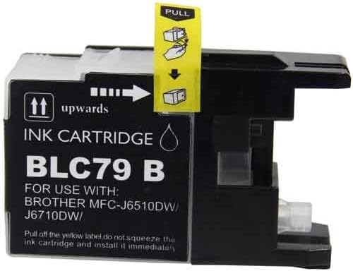 Bulk LC79BK Brother Compatible Inkjet Cartridge, Black Ink: CLC79BK-12 (12 Inkjet Cartridges)